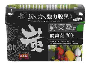日本製 made in japan 炭の野菜室用 脱臭剤200g F-241