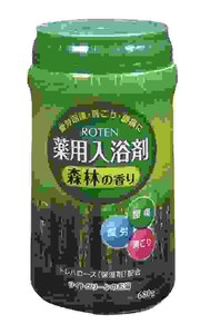 日本製 made in japan ROTEN 薬用入浴剤 森林の香り(ボトル)680g F-2132