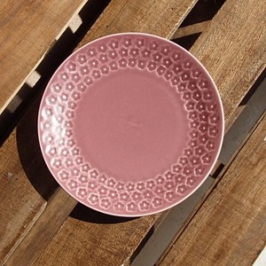 Flower Stamp Pink Plate