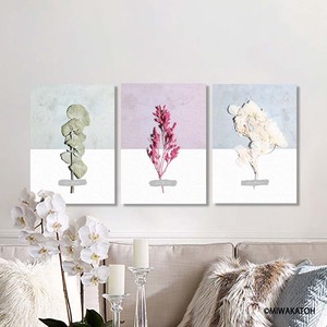 <2021イチオシ>CREA キャンバスアートパネル　-botanical Series- 3枚セット