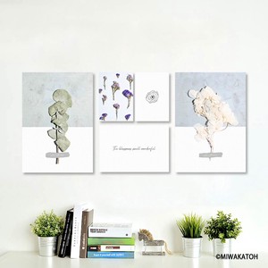 <2021イチオシ>CREA キャンバスアートパネル　-botanical Series- 5枚セット