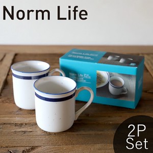 2 Set Made in Japan Mino Ware Life Mug Plates Pottery Scandinavia Gift
