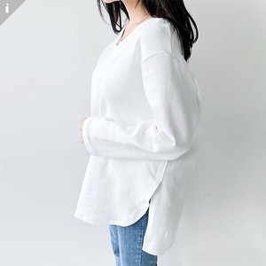 T-shirt Plain Color Long Sleeves T-Shirt Tops LADIES