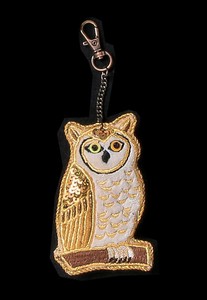 Embroidery Key Ring Owl 21 4 1 Bag Charm