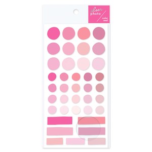 Stickers Pink Sheer Photo Color Stickers
