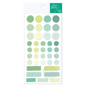 Stickers Sheer Photo Color Stickers Green