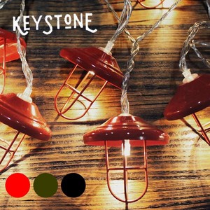 キーストーン【KEY STONE】LEDストリング ランタン METAL 10P アウトドア キャンプ インテリア ランプ