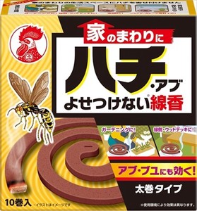 大日本除虫菊（金鳥）　家のまわりにハチ・アブよせつけない線香10巻 【 殺虫剤・ハチ 】