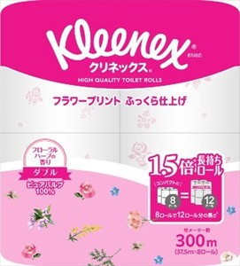 Toilet Paper Printed Floral Made in Japan