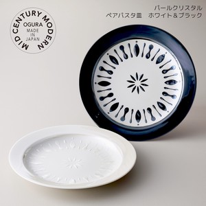 Main Plate Gift Set White black Crystal Made in Japan