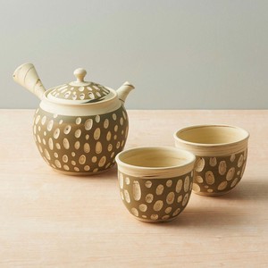 Tokoname ware Japanese Teapot Tea Pot Set of 3