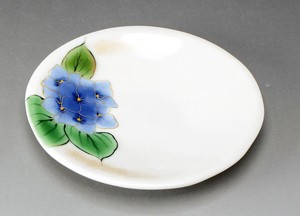 Kyo/Kiyomizu ware Small Plate Porcelain Hydrangea Made in Japan