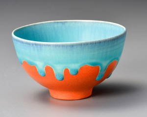 Kyo/Kiyomizu ware Rice Bowl Pottery L size Made in Japan