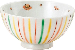 Kutani ware Rice Bowl Pottery Made in Japan