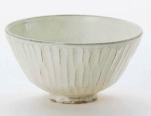 清和窯　白釉そぎ　飯碗（小）【日本製  陶器  京焼・清水焼】