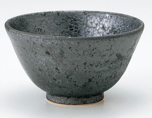 佳窯　黒結晶　飯碗【日本製  陶器  常滑焼】