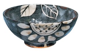 Mino ware Rice Bowl Pottery Nezumishino Made in Japan