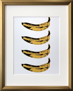 アートフレーム　アンディ・ウォーホル Andy Warhol　  Banana 1966 x4