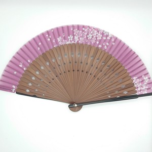 Japanese Fan for Women Silk Pink Hand Fan