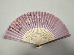 Japanese Fan for Women Pink Printed