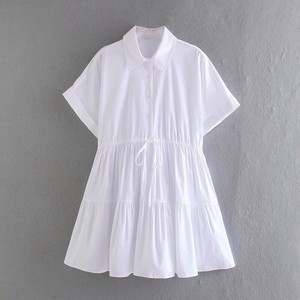 Casual Dress White Spring One-piece Dress Ladies' NEW