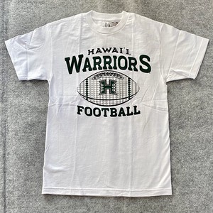 UH ハワイ大学（ University of Hawaii  ）Tシャツ　TATTOO FOOTBALL  ホワイト