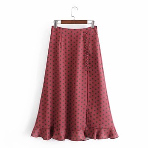 Skirt Spring Ladies' M Polka Dot NEW
