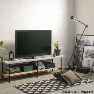 コンクリート調と木目調を組み合わせたテレビボード＜120・150・180TVボード/マルティナ＞