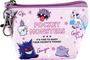 Pocket Monster Triangle Mini Pouch Color Purple