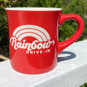 Rainbow DRIVE-IN オリジナルロゴ　マグカップ  レッド