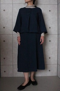 【2022フォーマル】日本製 綿麻プリペラフレアースカート№818363