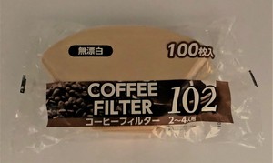 一次性厨房用品 咖啡过滤器 100张 日本制造