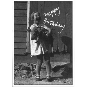 Postcard Happy Birthday Monochrome Kids