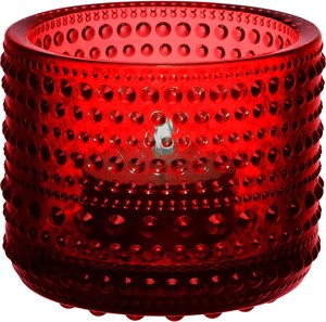 Candle Holder Cranberry 64mm