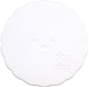 【処分特価】drydry珪藻土コースター モコドッグ ホワイト 90025