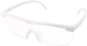 メガネ型拡大ルーペ(収納袋付) ホワイト 10500