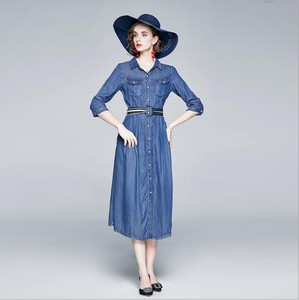 Casual Dress Slim Spring One-piece Dress Ladies' M NEW