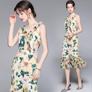 Casual Dress Summer Slim One-piece Dress Ladies' NEW