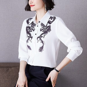 Button Shirt/Blouse Long Sleeves Spring NEW
