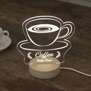 ≪特価≫インテリアアイテム【Fun Science】　アクリルLEDライト　Coffee