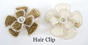 Accessory Writer Handmade Beads Flower Hair Clip Flower Beads Accessory