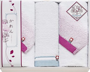 IMABARI TOWEL Karen Face Towel 2 Pcs Hand Towel 1 Pc Set Gift Sets