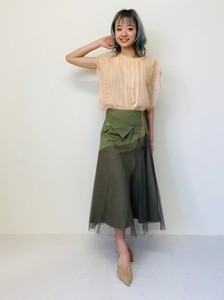 Skirt Design Tulle Bird Flare Skirt