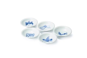 Small Plate Porcelain 4-sun Assortment Made in Japan