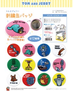Hobby Item Tom and Jerry Embroidered Badge 12-pcs