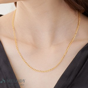 Plain Gold Chain Nickel-Free Necklace Stainless Steel Jewelry Made in Japan