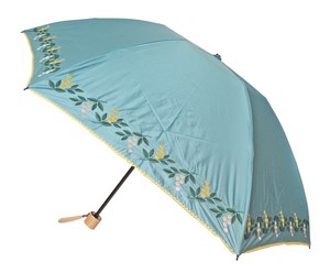 一級遮光　大寸　ナンテン刺繍　晴雨兼用傘　ミニ傘