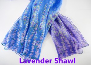 Shawl Silk Lavender Rayon