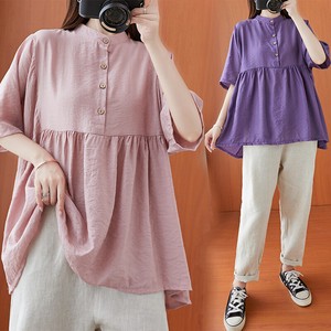 Button Shirt/Blouse One-piece Dress Ladies' NEW