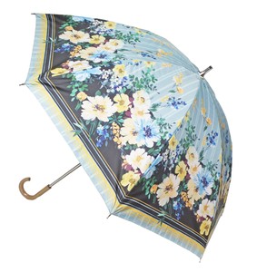 O&K　一級遮光晴雨兼用傘　ロンドンデザイン　スライドショートジャンプ傘